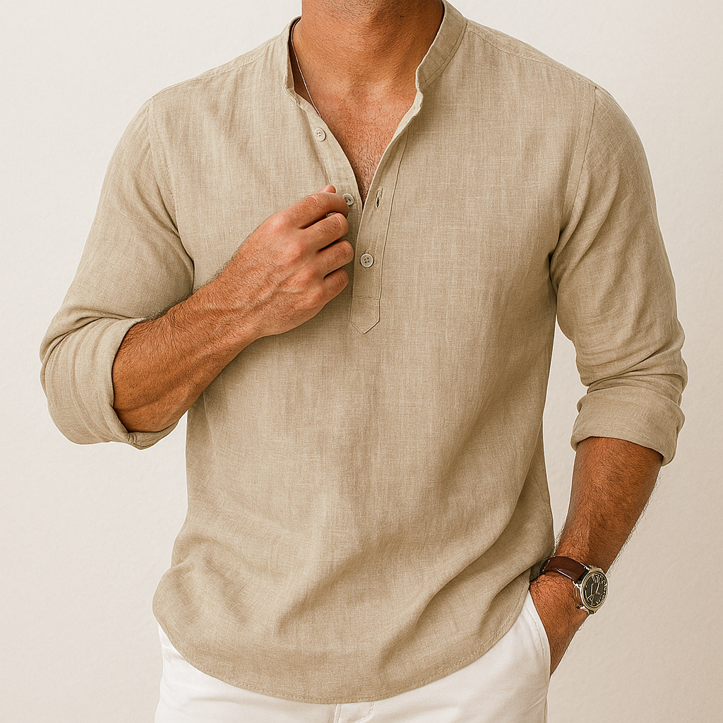 Osmeya® | Casual Leinenhemd
